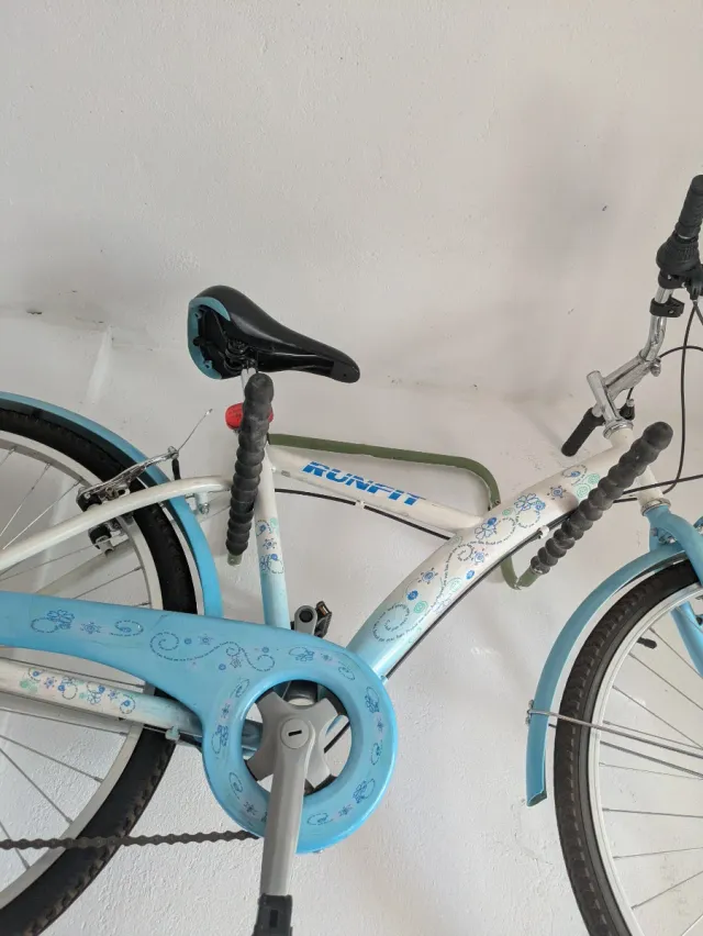 Bicicleta de Mujer RUNFIT Azul y Blanca