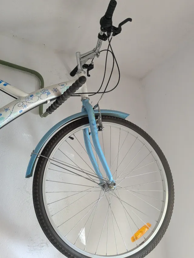 Bicicleta de Mujer RUNFIT Azul y Blanca