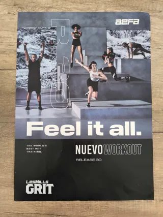 Carteles lanzamientos Les Mills Combat Pump y Grit