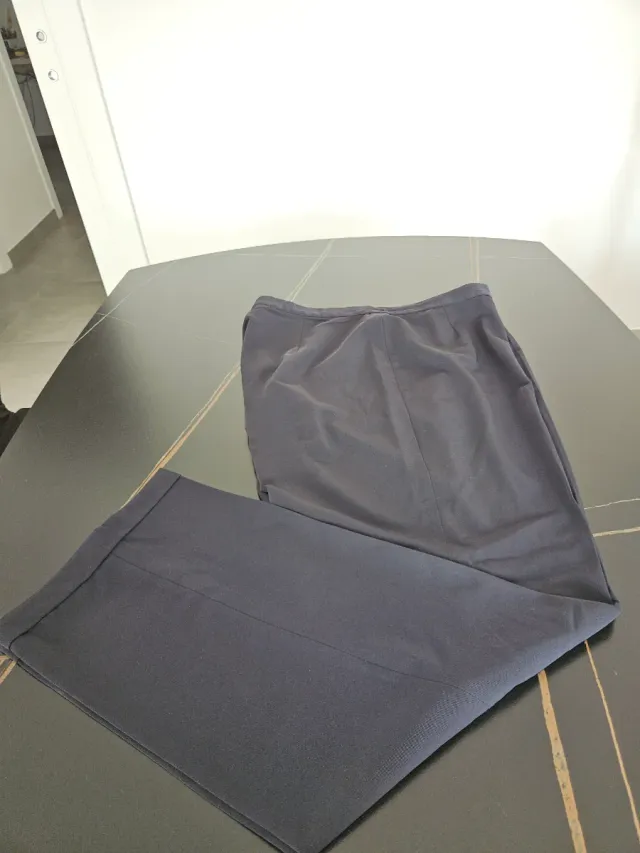 Pantaloni donna gamba larga neri