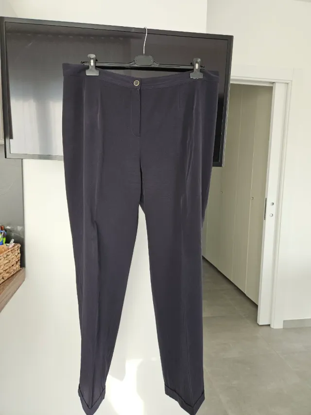 Pantaloni donna gamba larga neri