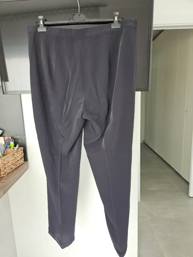 Pantaloni donna gamba larga neri