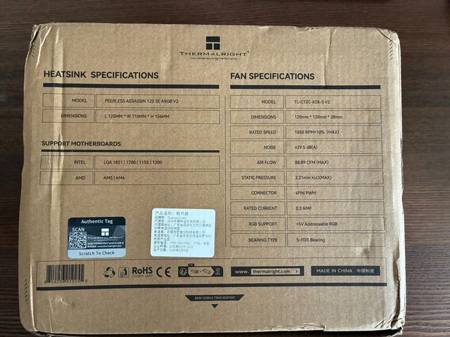 Thermalright Peerless Assassin 120 SE ARGB V2