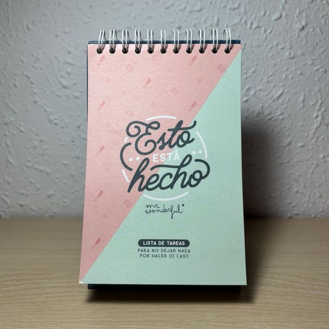 Cuaderno de Tareas Mr. Wonderful
