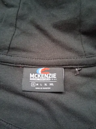 Sudadera McKenzie Negra con Cremallera