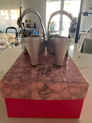 Zapatos Carlos Pla Talla 36 Plata