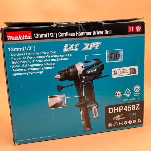Taladro Percutor Makita DHP458Z 18V LXT XPT