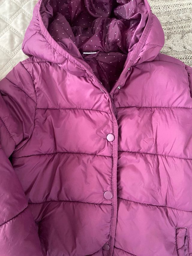 Plumífero morado 134 cm (8-9 años)