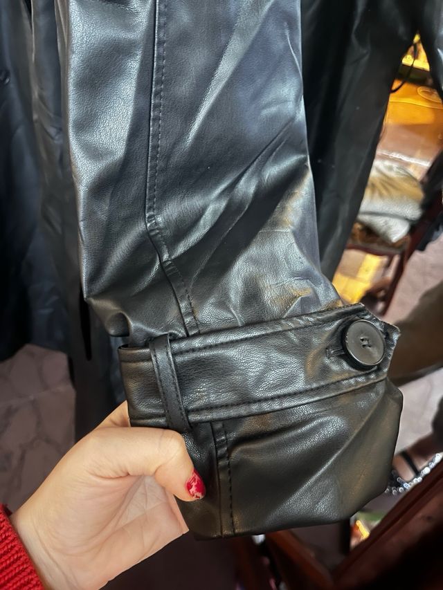 Gabardina larga Zara negra