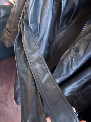 Gabardina larga Zara negra