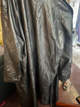 Gabardina larga Zara negra