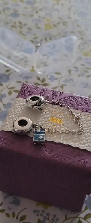 Cadena Seguridad Plata Avión Maleta