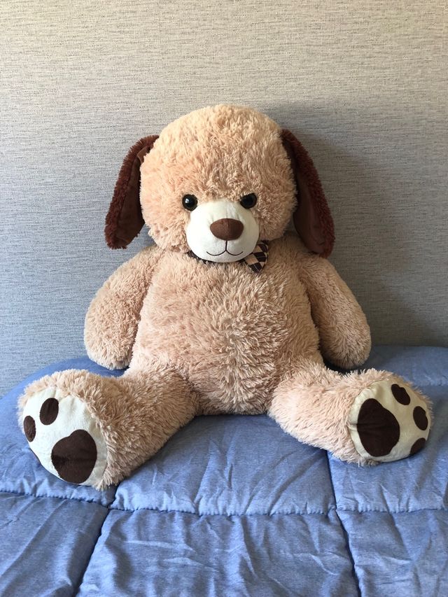 Peluche gigante perro marrón