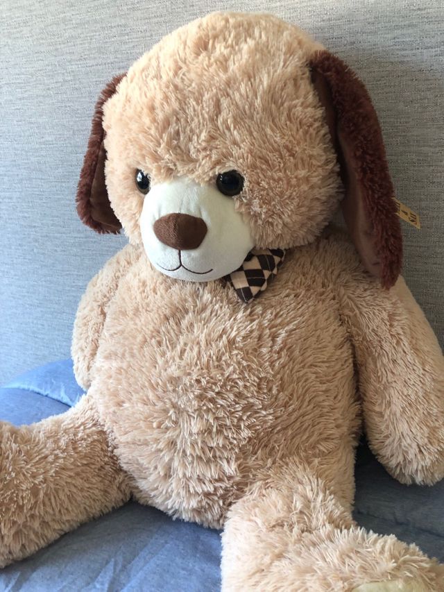 Peluche gigante perro marrón
