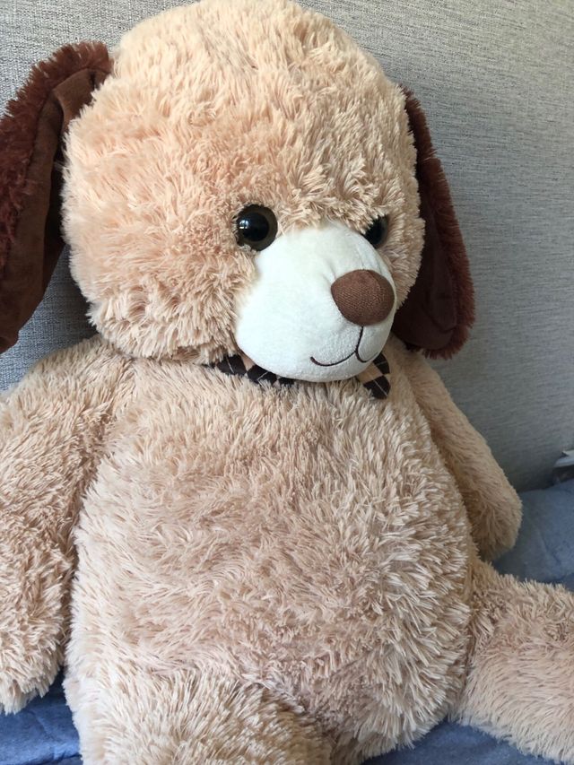 Peluche gigante perro marrón