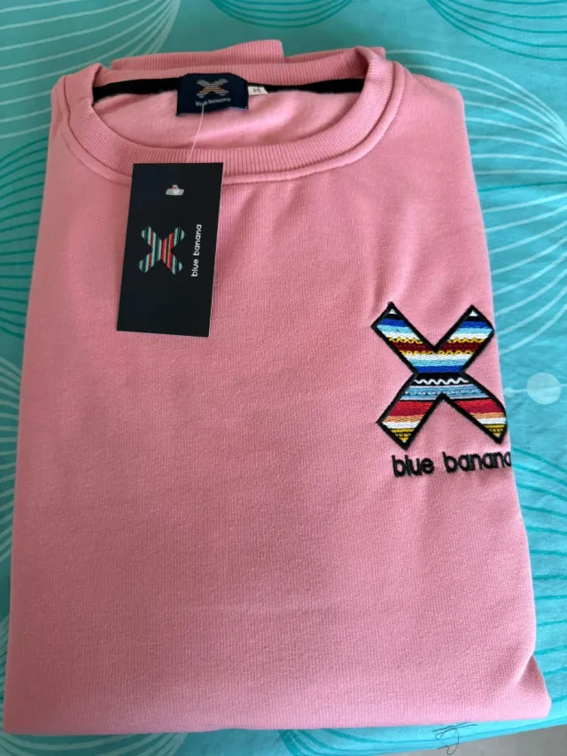 Sudadera Blue Banana Rosa Talla XXL