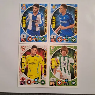 4 Cromos Adrenalyn Edición Limitada 2014/15