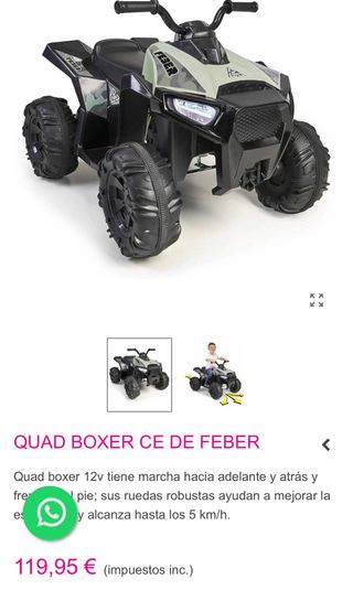 Quad Feber Boxer 12V Camuflaje