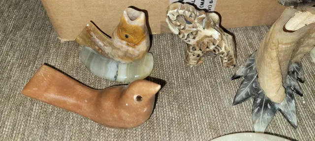Lote figuras animales y pájaros