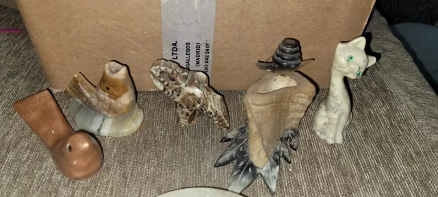 Lote figuras animales y pájaros