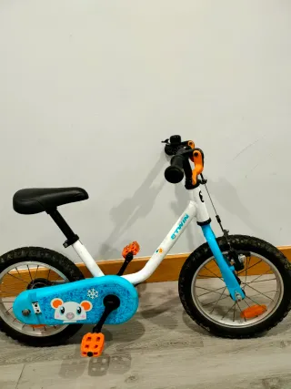 Bicicleta Btwin Artic 100 14 Blanca/Azul