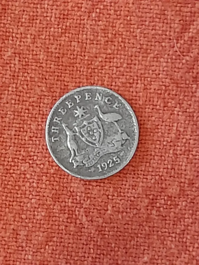 3 Peniques Australia Plata 1925