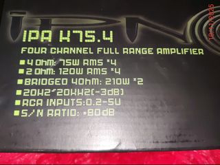 Amplificatore IPNOSIS IPA K75.4 4 Canali