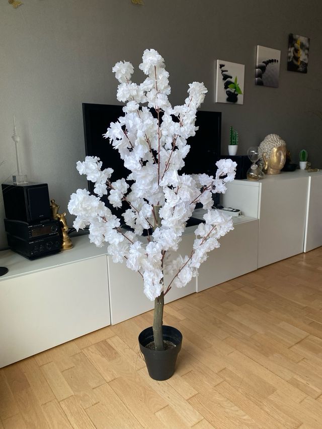Árbol artificial blanco