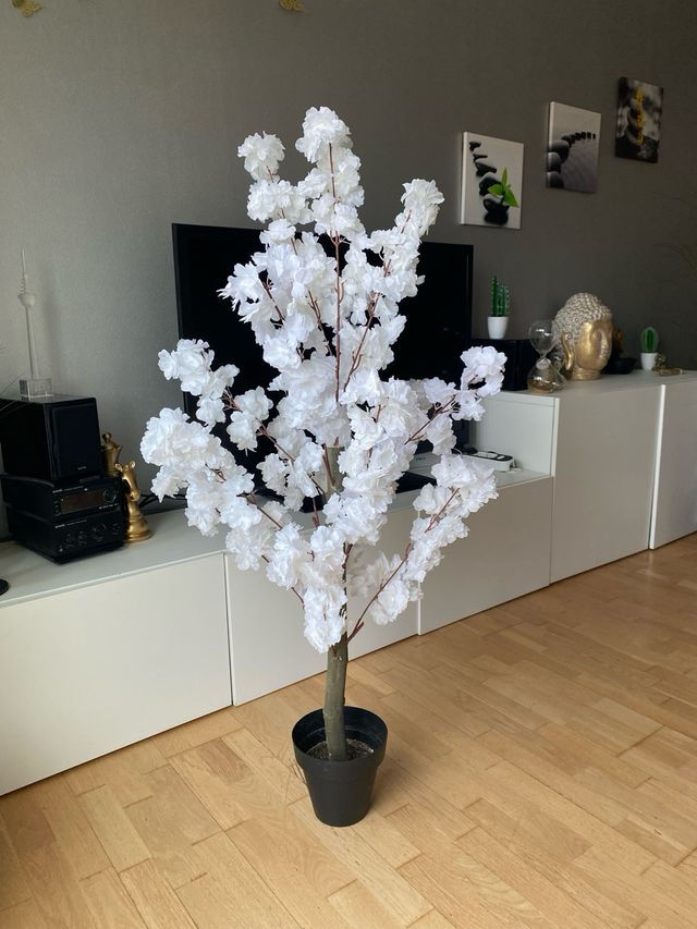 Árbol artificial blanco