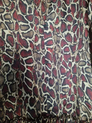 Vestido Zara estampado animal print