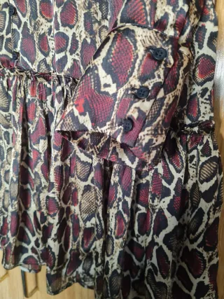 Vestido Zara estampado animal print