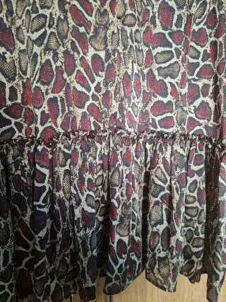 Vestido Zara estampado animal print