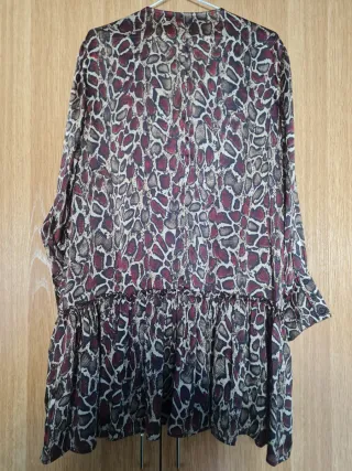 Vestido Zara estampado animal print