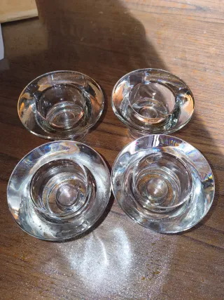 Set 4 Portacandele Vetro Ikea