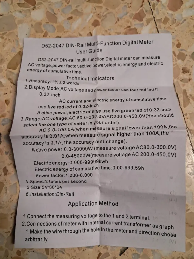 Voltimetro Amperimetro Digital D5-2047