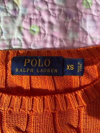 Jersey Polo Ralph Lauren Naranja Talla XS