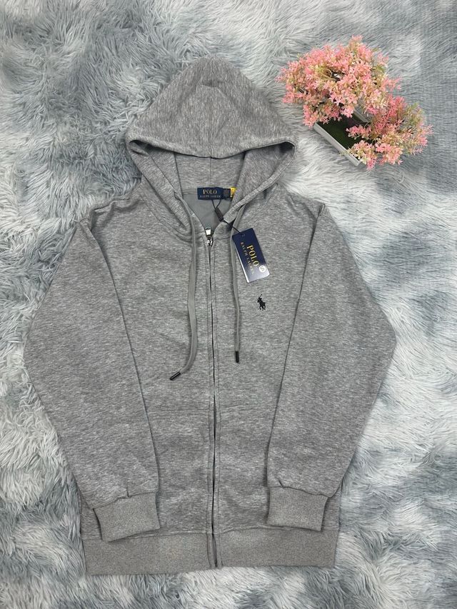 Felpa con cappuccio Ralph Lauren grigia