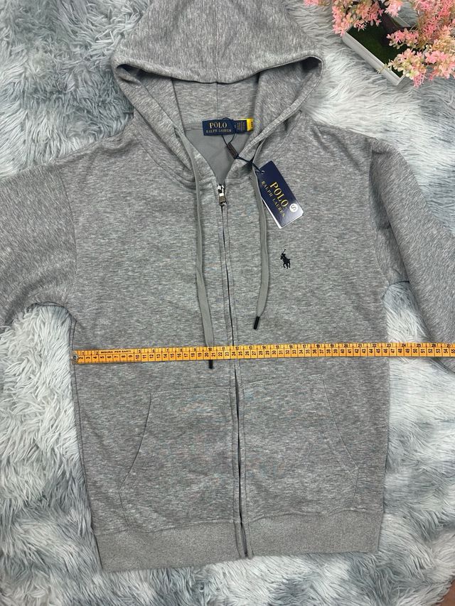 Felpa con cappuccio Ralph Lauren grigia