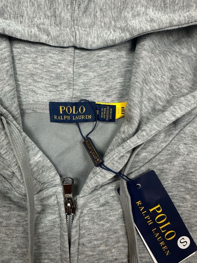 Felpa con cappuccio Ralph Lauren grigia