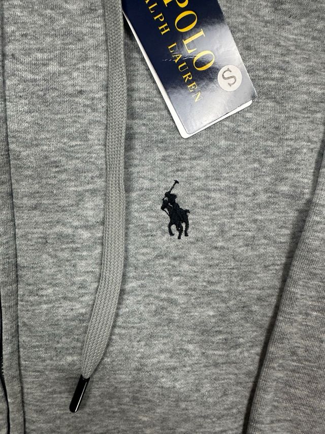 Felpa con cappuccio Ralph Lauren grigia