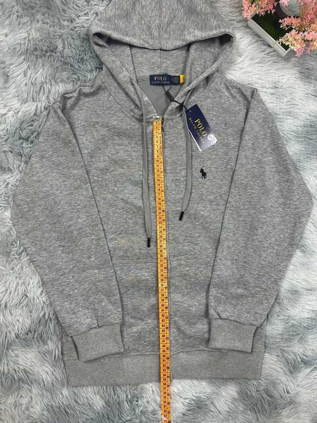 Felpa con cappuccio Ralph Lauren grigia