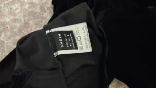 Tutina in velluto nera donna