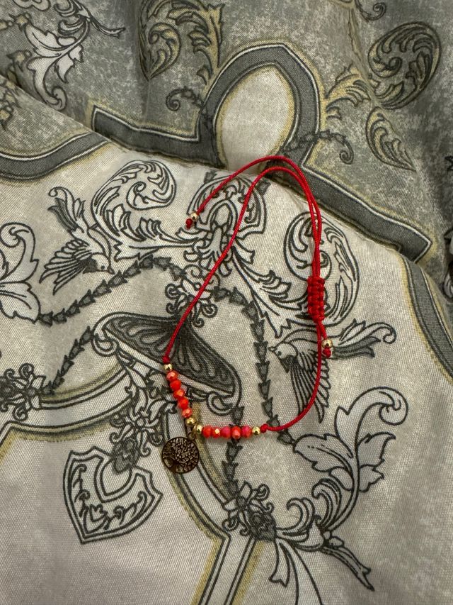 Braccialetto Albero della Vita Rosso e Oro