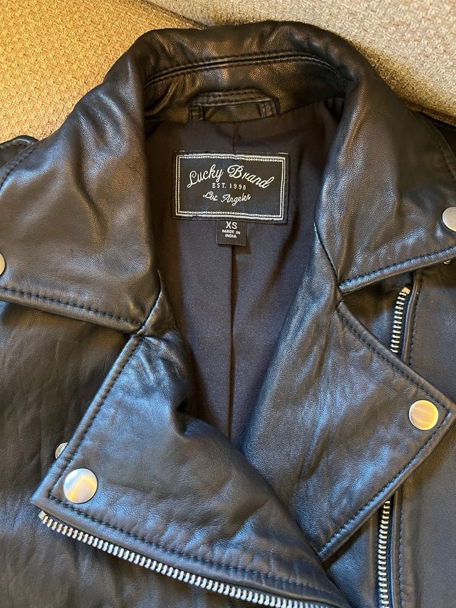 Lucky Brand Chaqueta Biker Piel Cordero