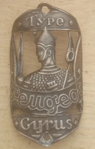 Chapa Peugeot Cirus,sillín Brown 4 palomillas SOVA