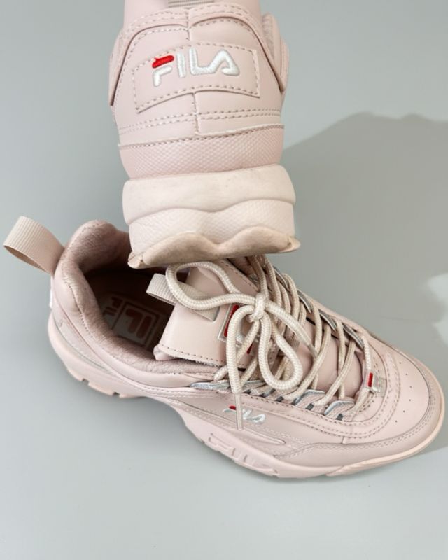 Zapatillas originales FILA, rosa claro, talla 38