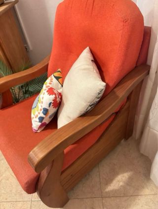 Sofá Sillón 1 plaza  madera maciza en Torrevieja