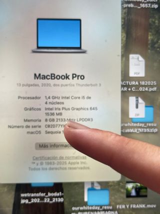 MacBook Pro Apple Plata/Gris Espacial