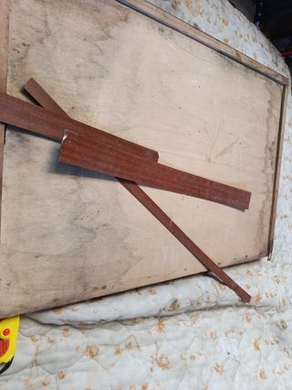 espositore vintage in legno e vetro