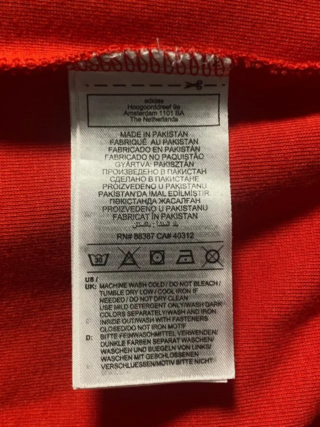 Chaqueta Adidas Roja Talla M